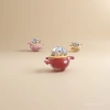 Cute pet pilot cartoon duck toy car four-wheel drive electric vehicle details Picture